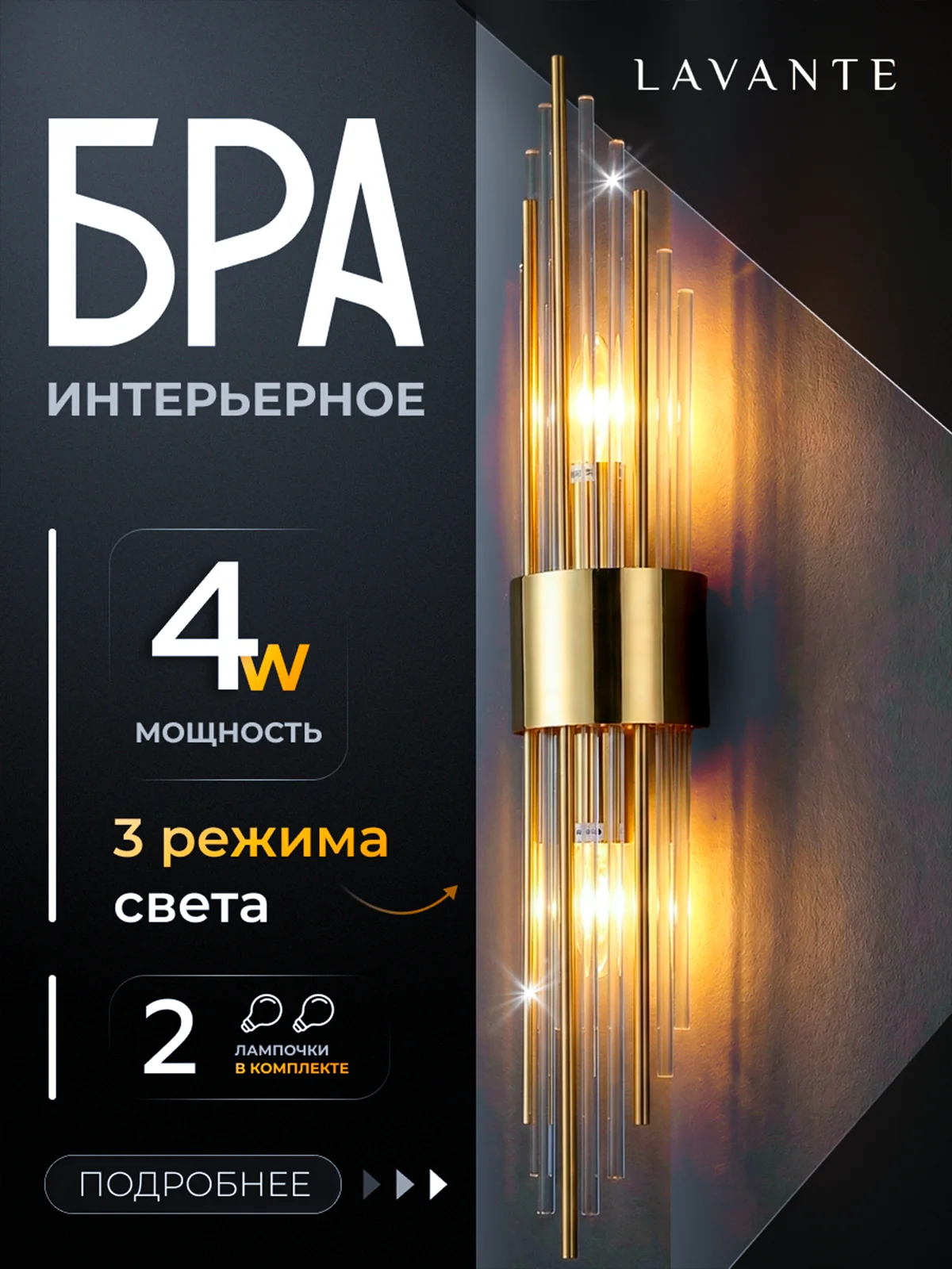 Бра интерьерное